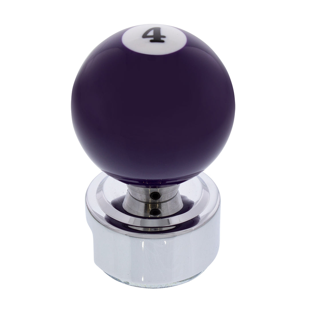 Number 4 Pool Ball Gearshift Knob For 13/15/18 Speed Eaton Style Shifters