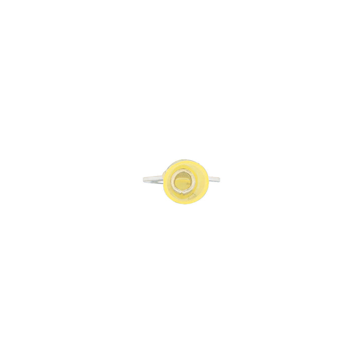 12-10 AWG 1/2" Stud CS Heat Shrink Ring Terminal - Yellow (4-Pack)