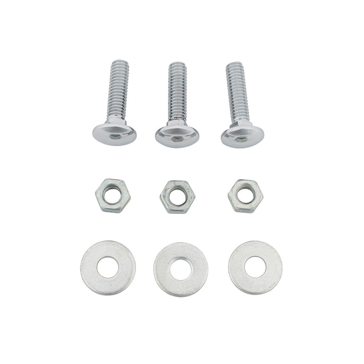 4" x 24" Chrome Kwopper Bottom Mud Flap Plate - Bolt Thru