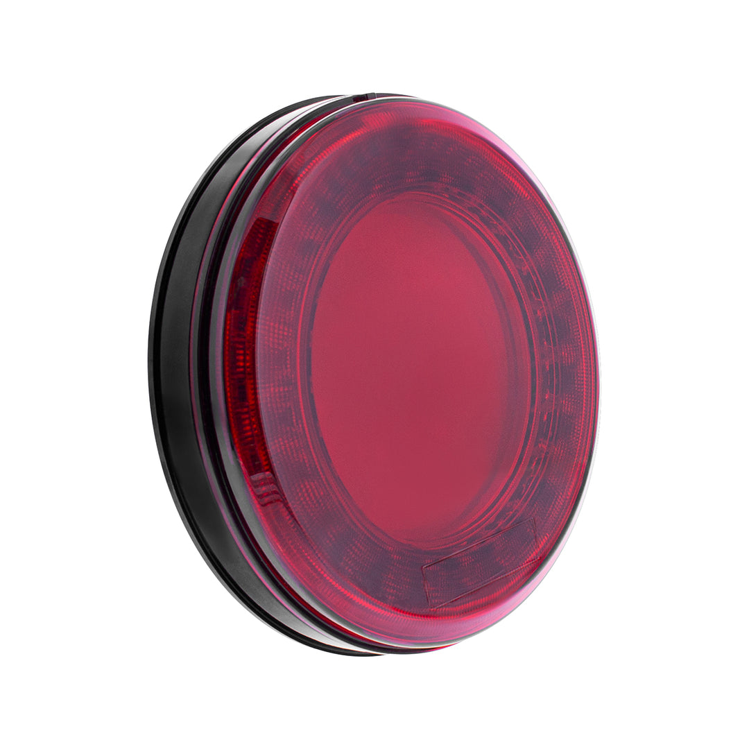 33 LED 4" Round Lumos Light S - Series (Stop, Turn &amp; Tail) - Red LED/Red Lens
