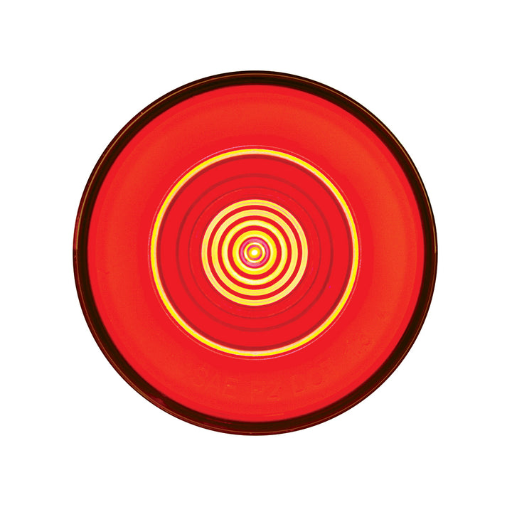 9 LED 2-1/2" Round GloLight (Clearance/Marker) - Red LED/Red Lens (Card)