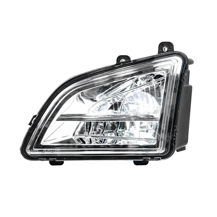 Chrome LED Driving &amp; Fog Light For 2018-2024 Volvo VNL - Driver - Competition Series