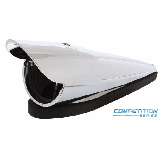Chrome "Competition Series" LED Cab Light Housing With Visor For Grakon 1000 Style Light (Bulk)