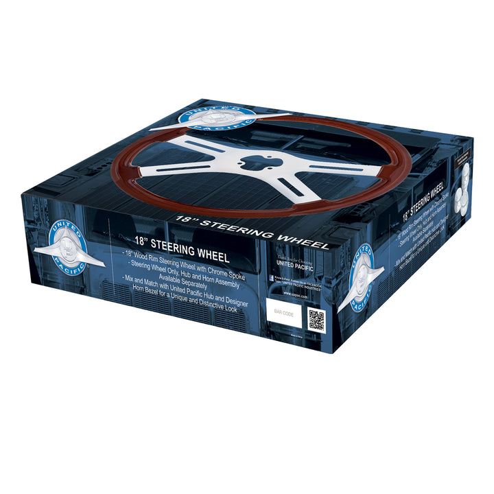 18" Chrome Boss Steering Wheel