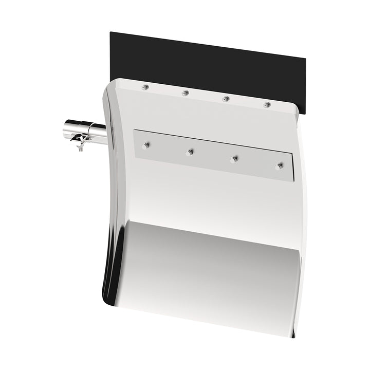 24" x 27" 430 Stainless Quarter Fender With Tube Bracket Set (Pair)