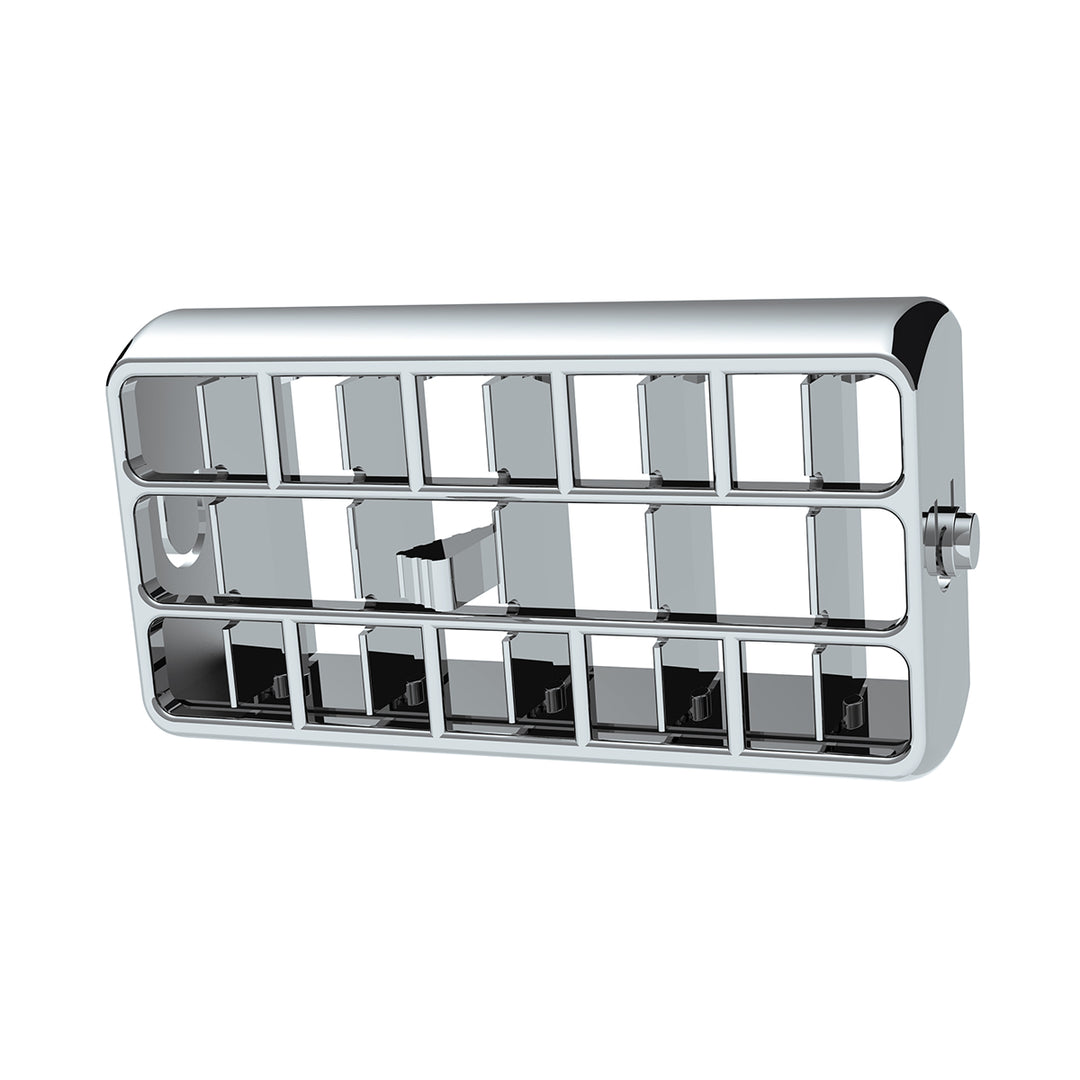 Chrome Plastic A/C Vent For 2001-05 Peterbilt - Center
