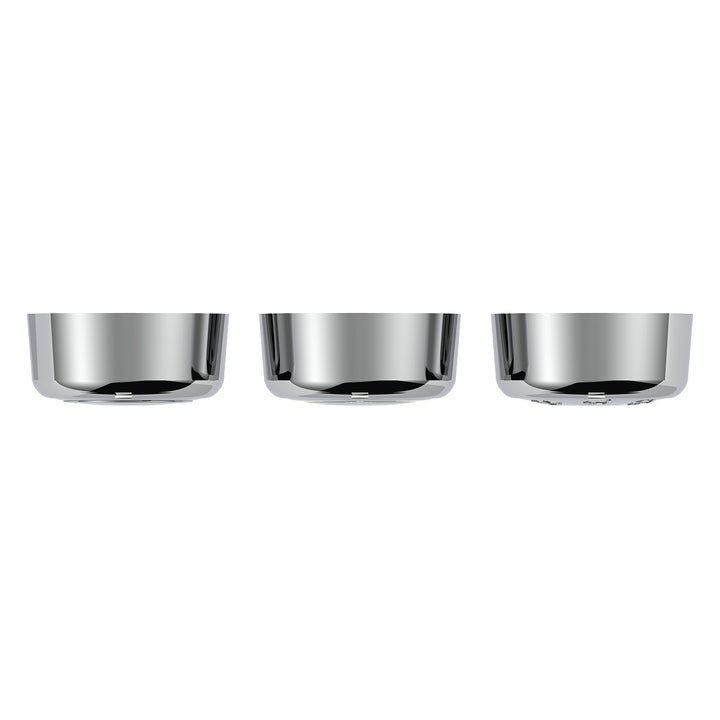 Chrome Plastic A/C Control 6 - Piece Dial Covers For 2018-2025 Freightliner Cascadia