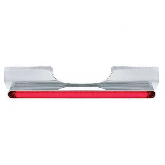 Motorcycle Rear Signal Light Bar With 24 LED 12" GloLight Bar - Red LED/Red Lens