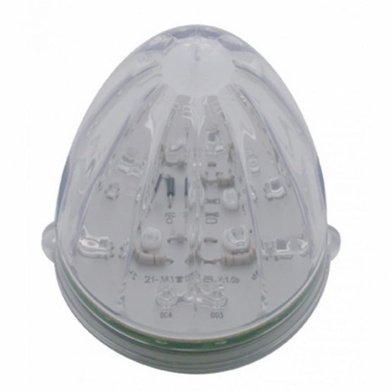 Fog Light Cover With 19 LED Watermelon Light For 2007-17 KW T660 (Driver) - Amber LED/ Clear Lens