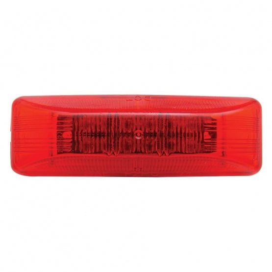 12 LED Rectangular Light (Clearance/Marker) - Red LED/Red Lens (Bulk)
