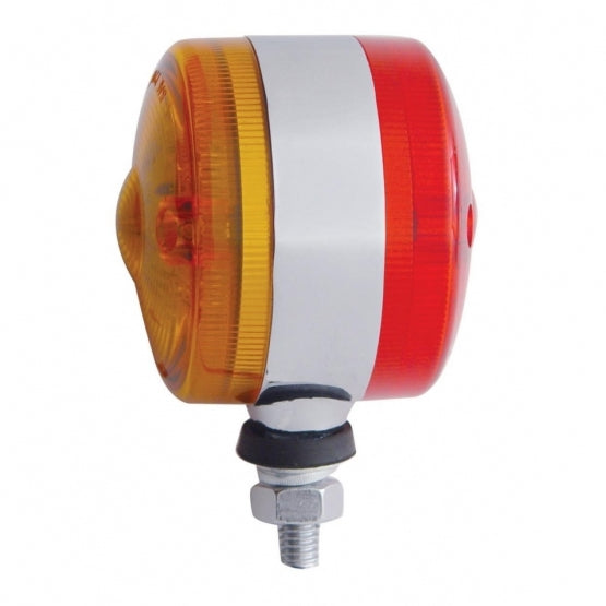 30 LED 3" Dual Function Double Face Light - Amber &amp; Red LED/Amber &amp; Red Lens
