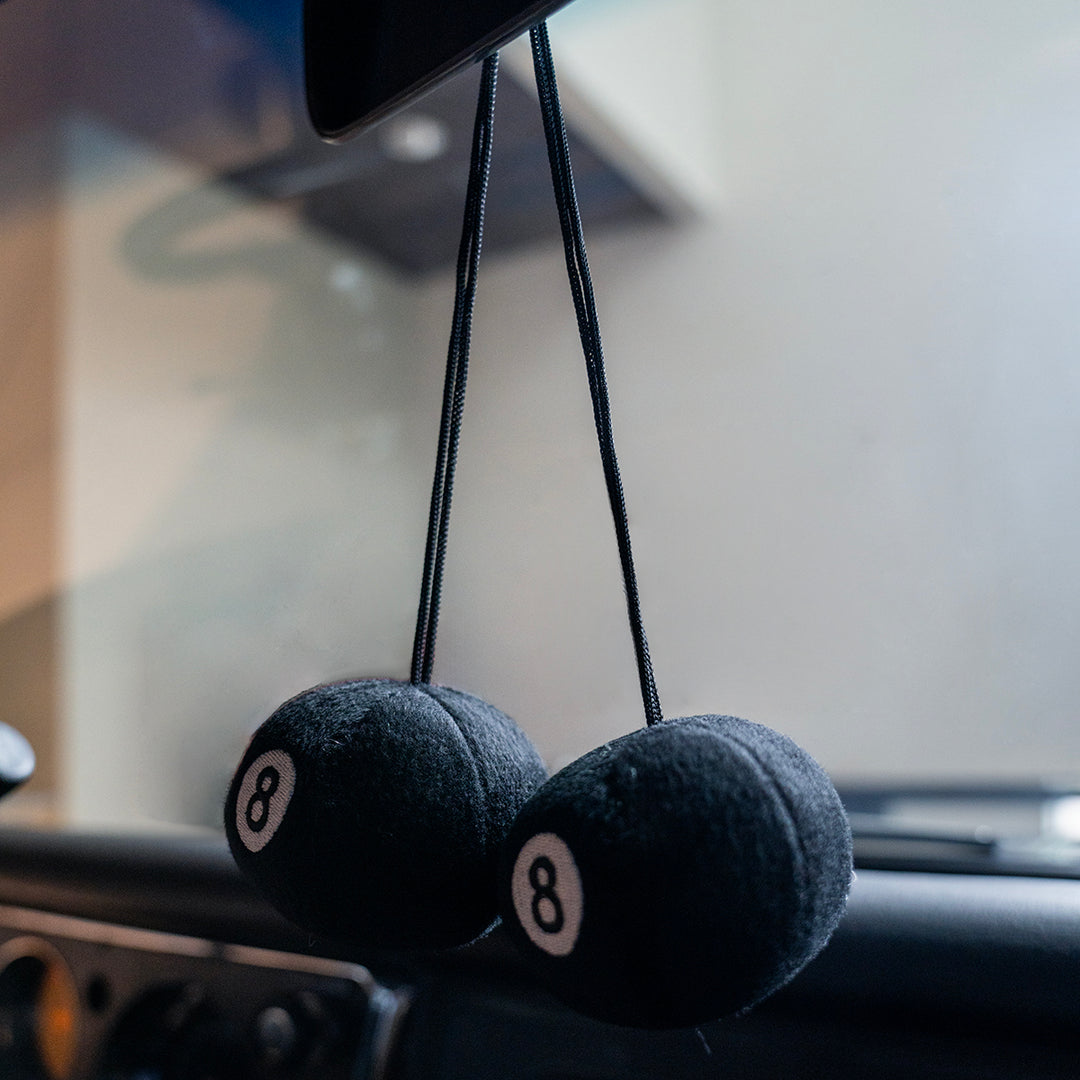 3" Round Fuzzy 8 - Ball (Pair)