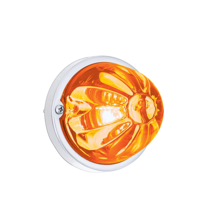 Glass Watermelon Light Kit With LED Light - Amber LED/Clear Lens