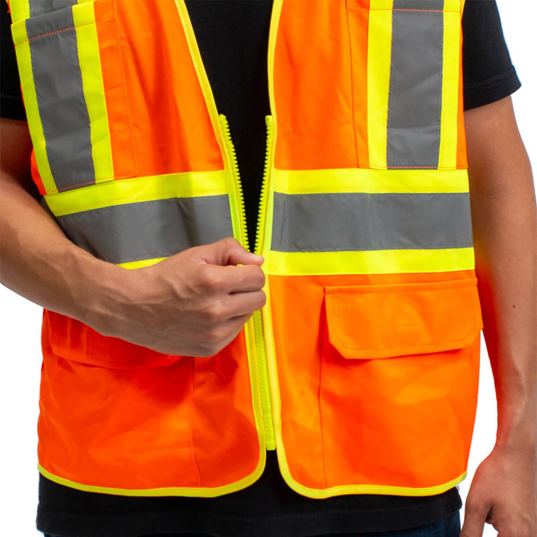 RigGear High Visibility Reflective Orange Safety Vest - XX Large