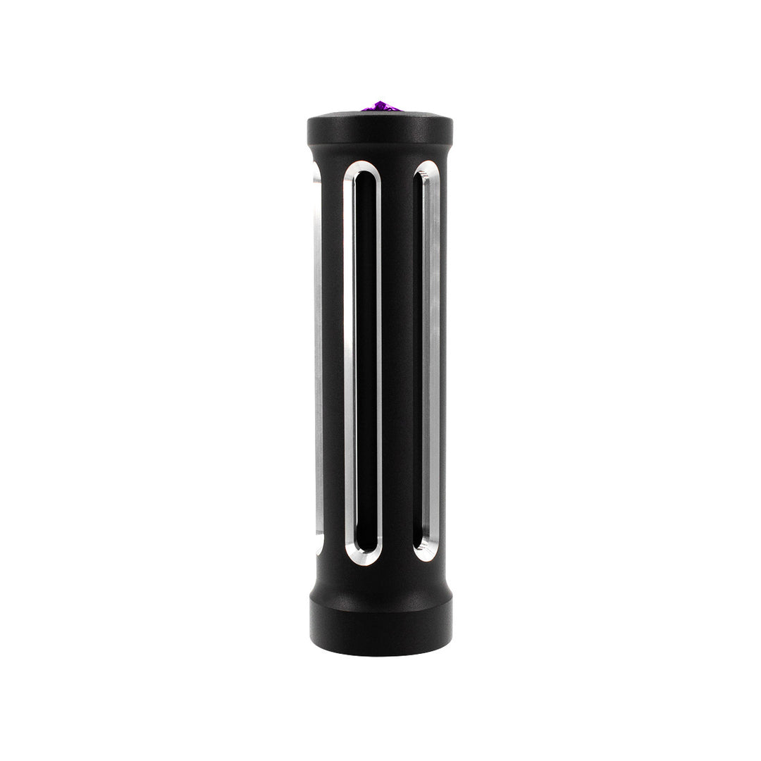 M30 x 3.5 Thread-On Sonoma Style Gearshift Knob - Purple Crystal/Matte Black