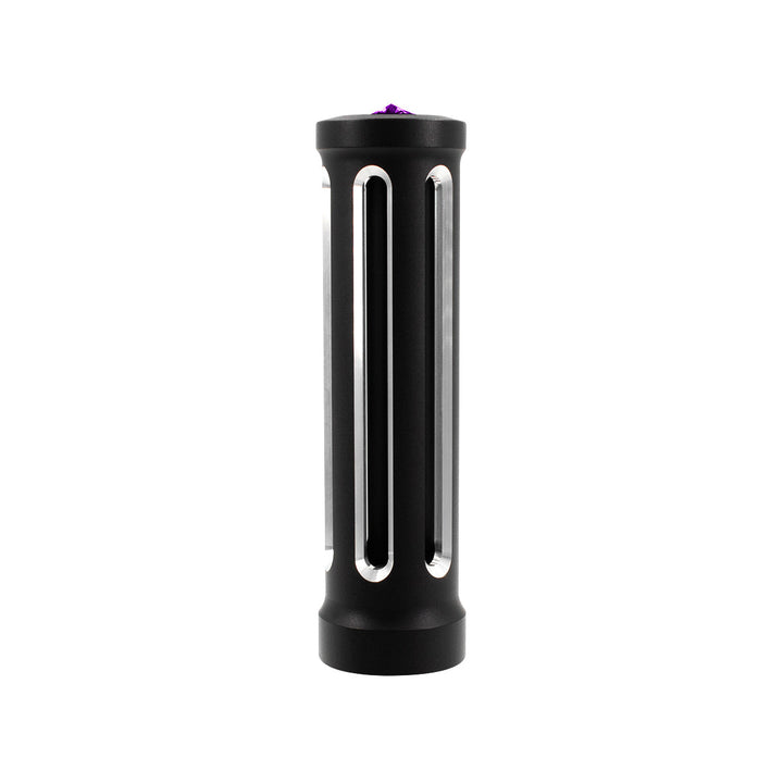M30 x 3.5 Thread-On Sonoma Style Gearshift Knob - Purple Crystal/Matte Black