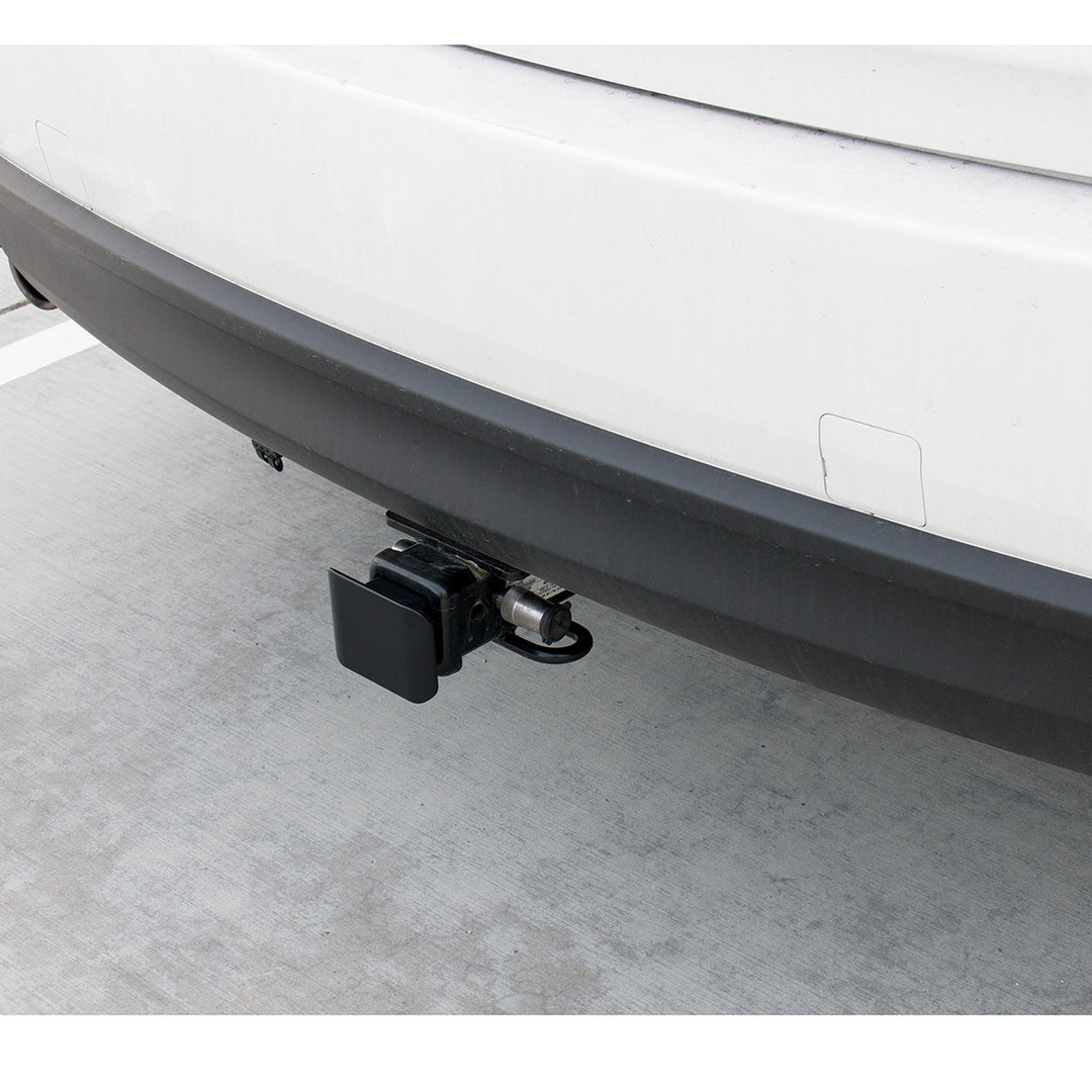 Matte Black Plastic Hitch Cover For 2" x 2" Trailer Hitch Receivers