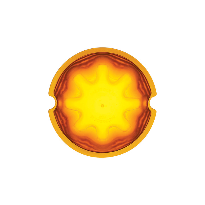 9 LED Dual Function GloLight Watermelon Cab/Auxiliary Light - Amber LED / Amber Lens (Bulk)