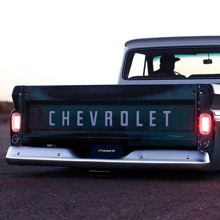 Chrome Bumper For 1963-66 Chevy &amp; GMC Fleetside Truck, Rear