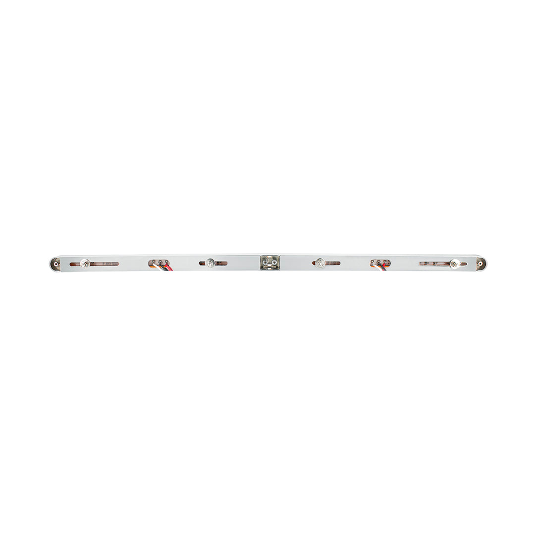 Dual 24 LED Dual Function 12" GloLight Bar With Bezel - Amber LED/Amber Lens