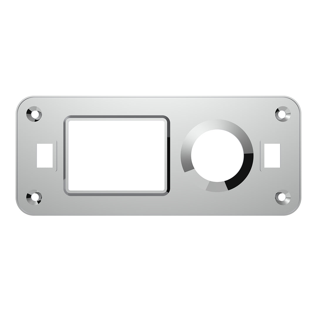 Chrome Plastic Dome Light Cover With Swivel Light Hole For Peterbilt 386 (2006-2010) &amp; 387 (1999-2010)