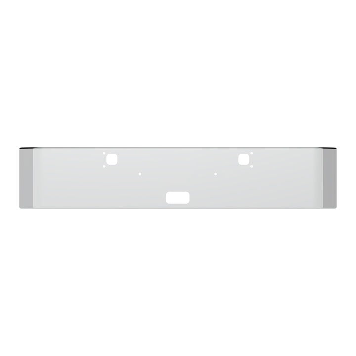 Stainless Steel Clad Aluminum Bumper For 1982-2024 Kenworth W900 - Curved Ends