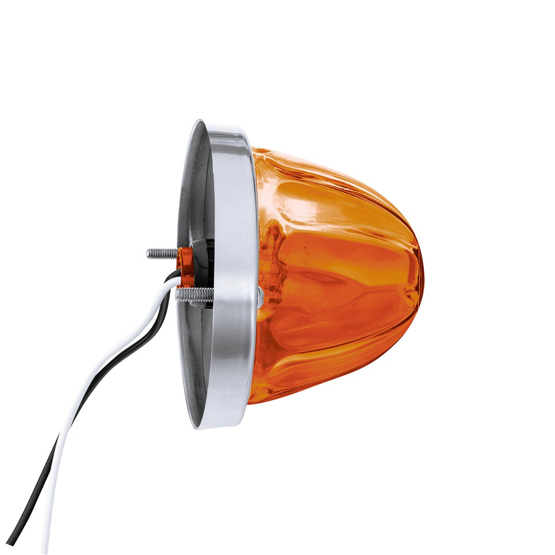 Glass Watermelon Light Kit With LED Light - Amber LED/Amber Lens