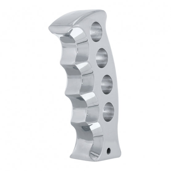 Gatling Style Pistol Grip Gearshift Knob - Chrome