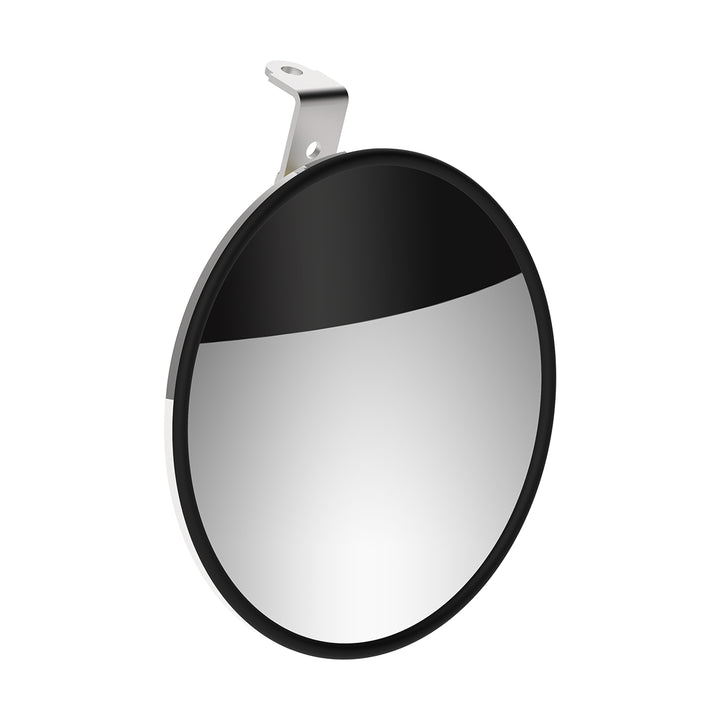 8-1/2" 430 Stainless Steel Convex Heated Mirror With LED - Driver