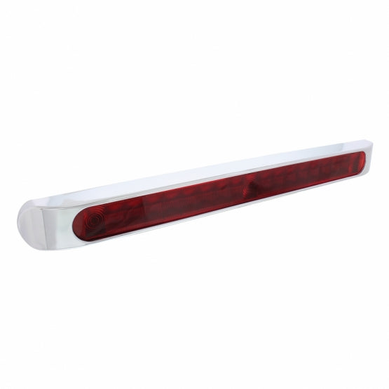 19 LED 17" Light Bar With Bezel (Stop, Turn &amp; Tail) - Red LED/Red Lens