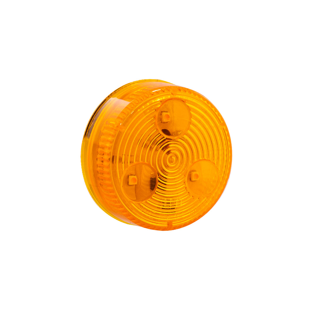3 LED 2" Round Low Profile Light (Clearance/Marker) - Amber LED/Lens (Bulk)