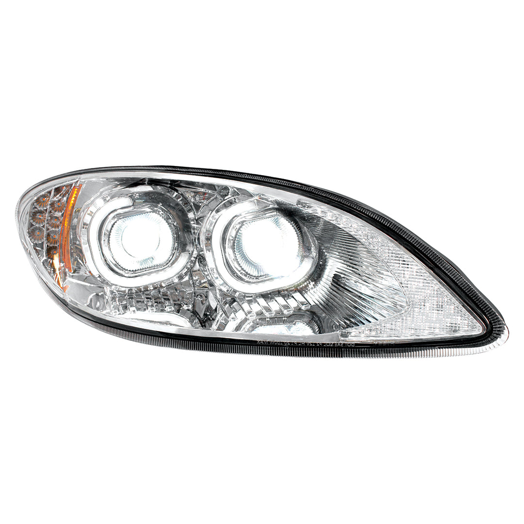Chrome LED Headlight For 2006-2017 International Prostar - Passenger