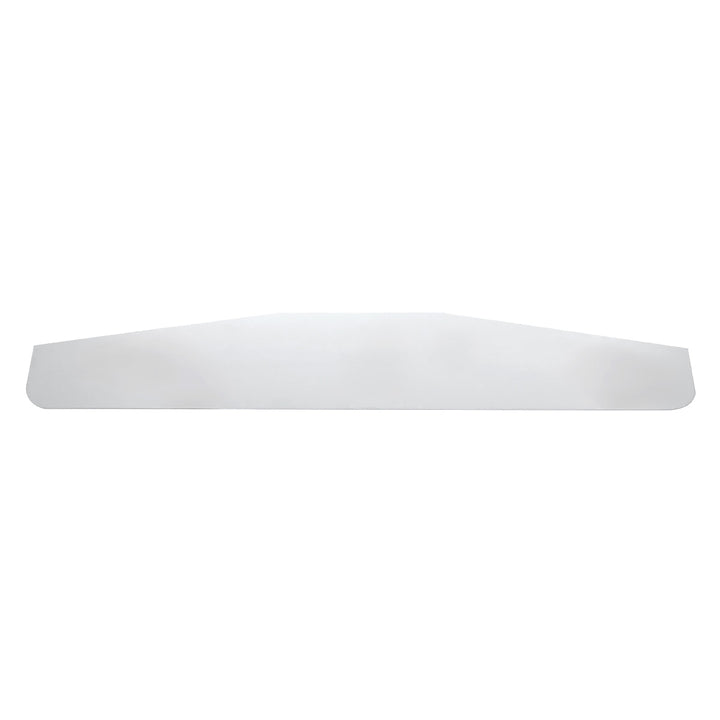4" x 24" Chrome Standard Bottom Mud Flap Plate - Welded Stud
