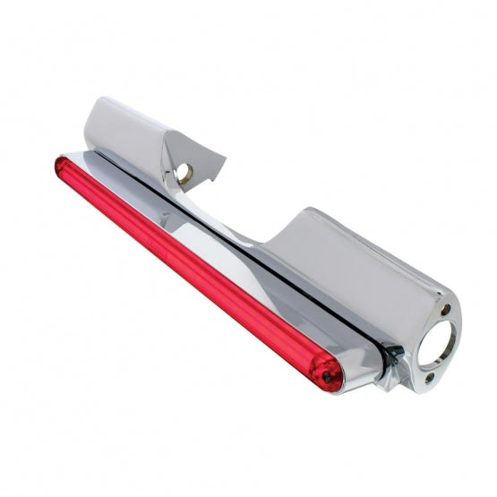 Motorcycle Rear Signal Light Bar With 24 LED 12" GloLight Bar - Red LED/Red Lens