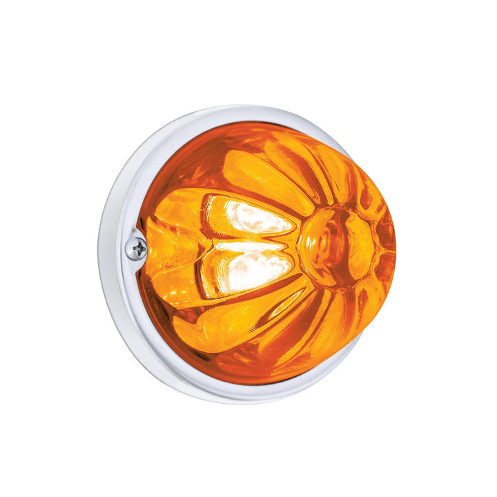 Glass Watermelon Light Kit With 4 LED Light - Amber LED/Amber Lens