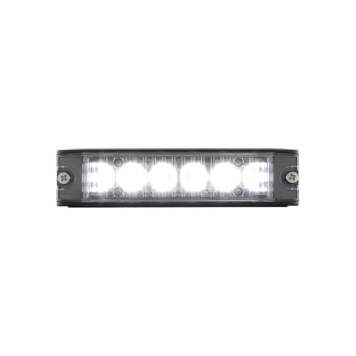 6 High Power LED Low Profile Warning Lighthead - White LED
