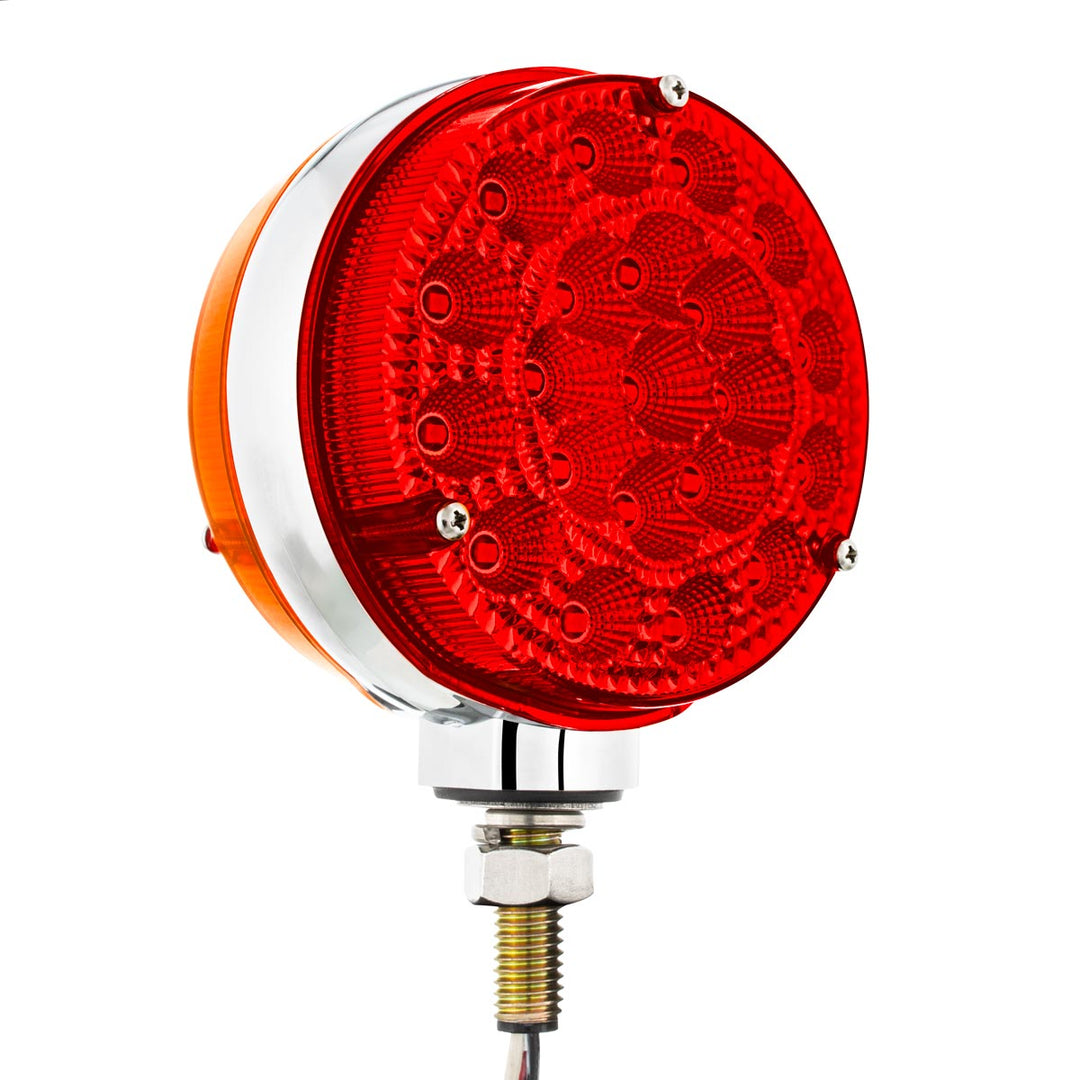 42 LED Reflector Double Face Competition Series Turn Signal Light - Amber &amp; Red LED/Lens