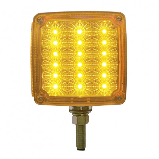 39 LED Reflector Double Face Turn Signal Light (Passenger) - Amber &amp; Red LED/Amber &amp; Red Lens