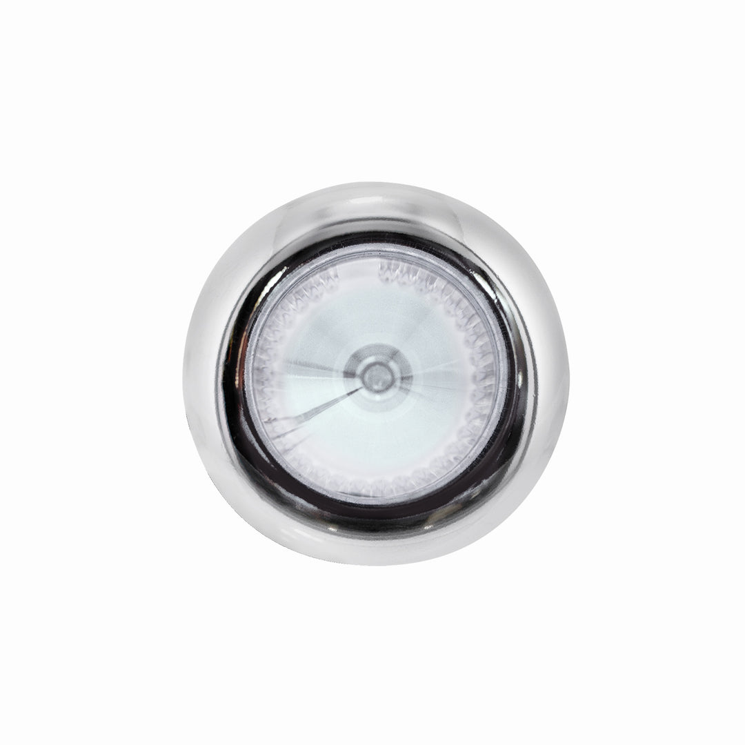 4 LED Dual Function 3/4" Mini Spike Light With Stainless Steel Bezel (Auxiliary/Utility) - Blue LED/Clear Lens