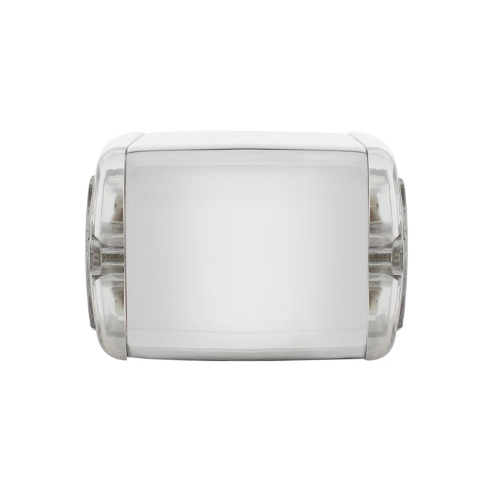 20 LED Dual Function Reflector Double Face Light - Horizontal Mount - Amber &amp; Red LED/Clear Lens