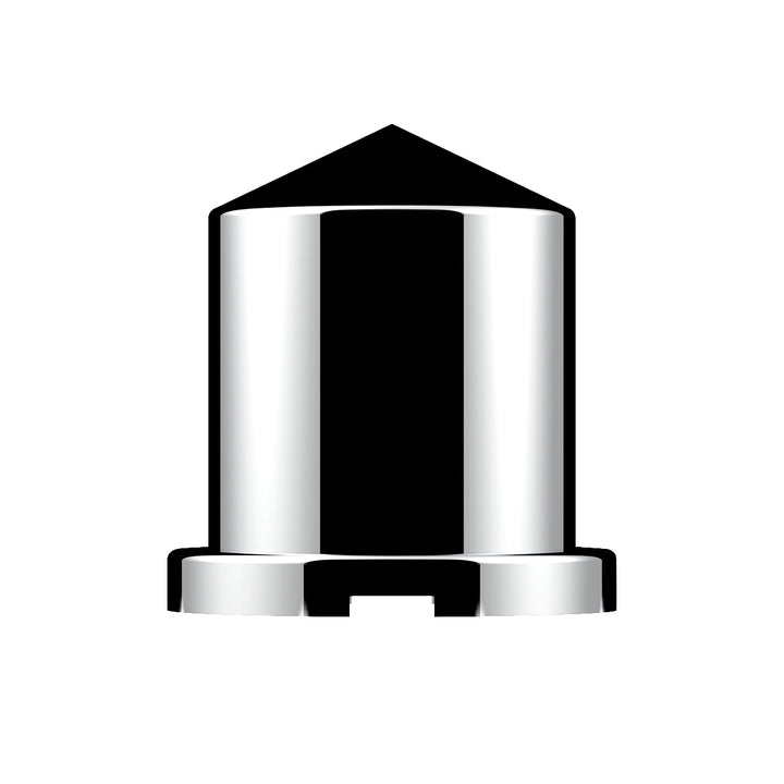 1-1/8" x 1-7/8" Chrome Plastic Pointed Nut Covers - Push-On (10-Pack)