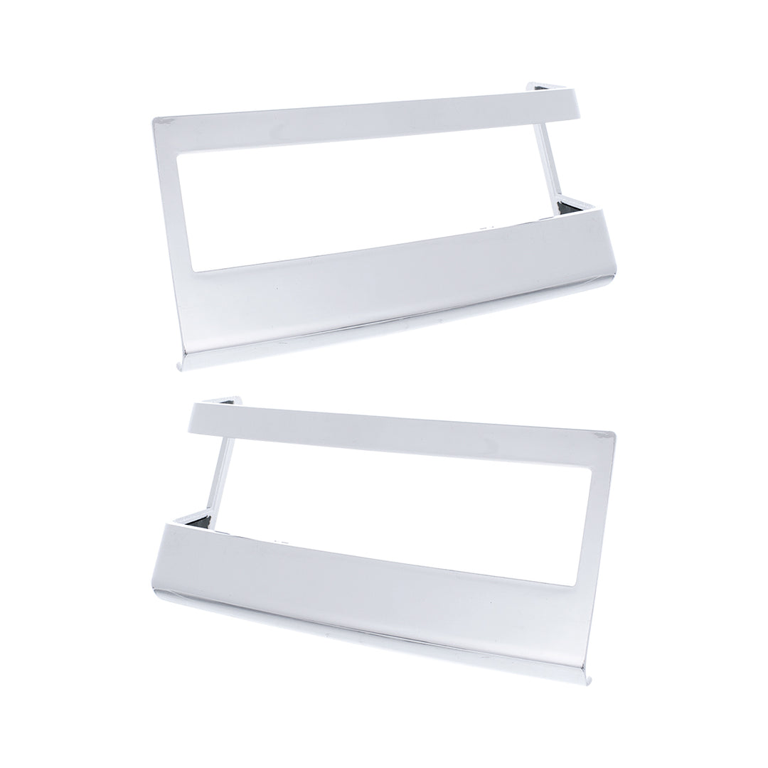 Chrome Plastic Turn Signal Bezels For 2018-2025 Freightliner Cascadia (Pair)