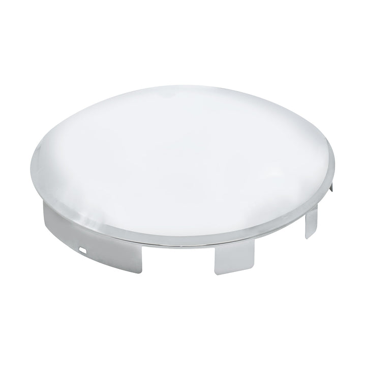 6 Uneven Stainless Steel Dome Front Hubcap - 1" Lip