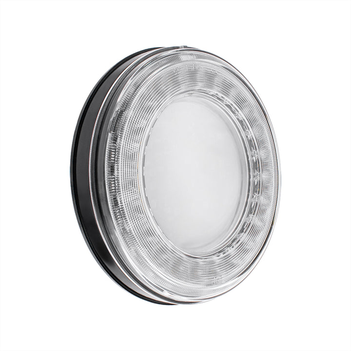 33 LED 4" Round Lumos Light S - Series (Stop, Turn &amp; Tail) - Red LED/Clear Lens