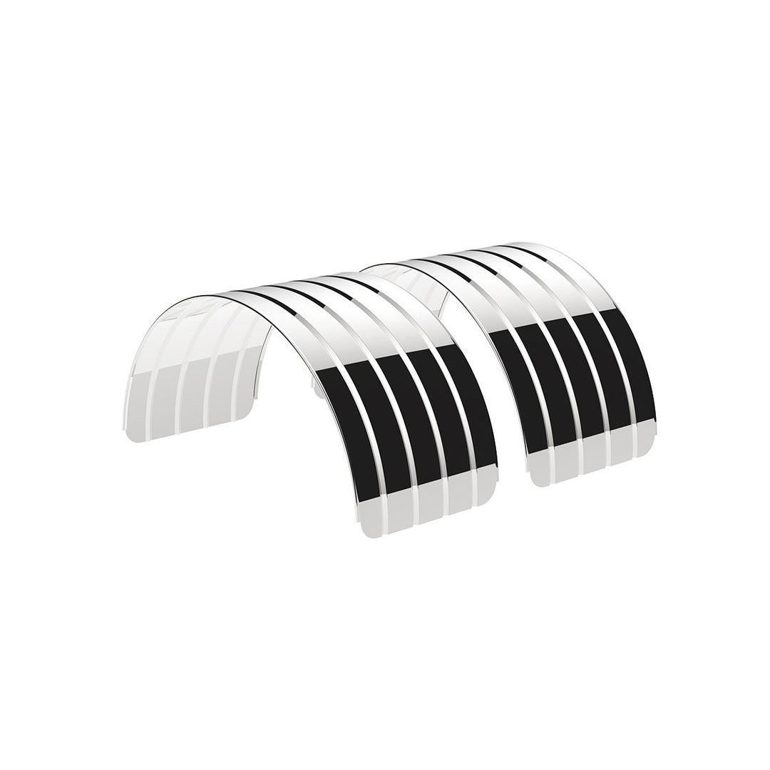 80" 430 Stainless Steel (18ga) Single Axle Fender - SR Series (Pair)