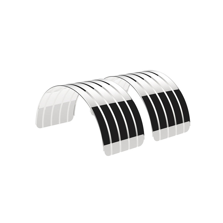 80" 430 Stainless Steel (18ga) Single Axle Fender - SR Series (Pair)