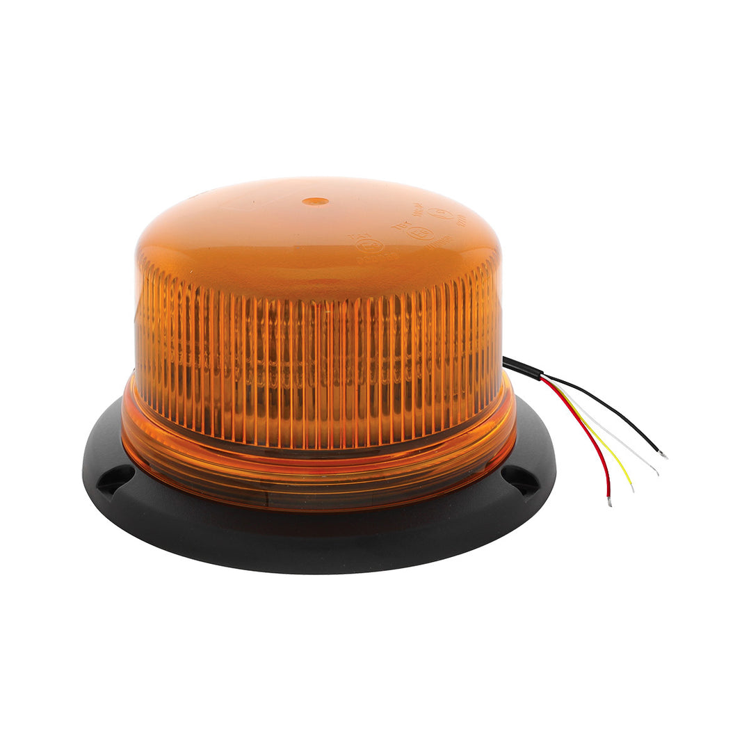 8 High Power LED Low Profile Beacon Light - Permanent Mount