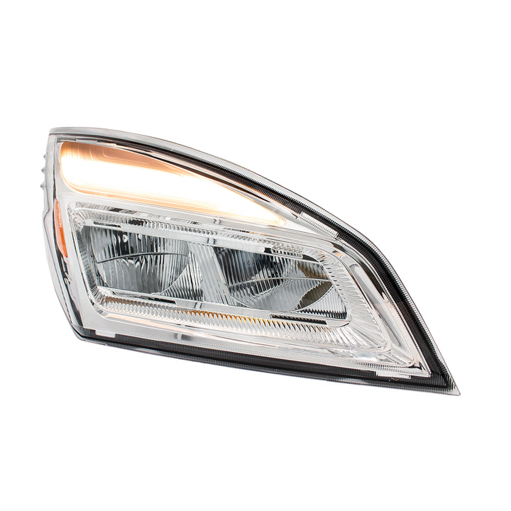 High Power Chrome LED Headlight For 2018-2024 Freightliner Cascadia - Passenger