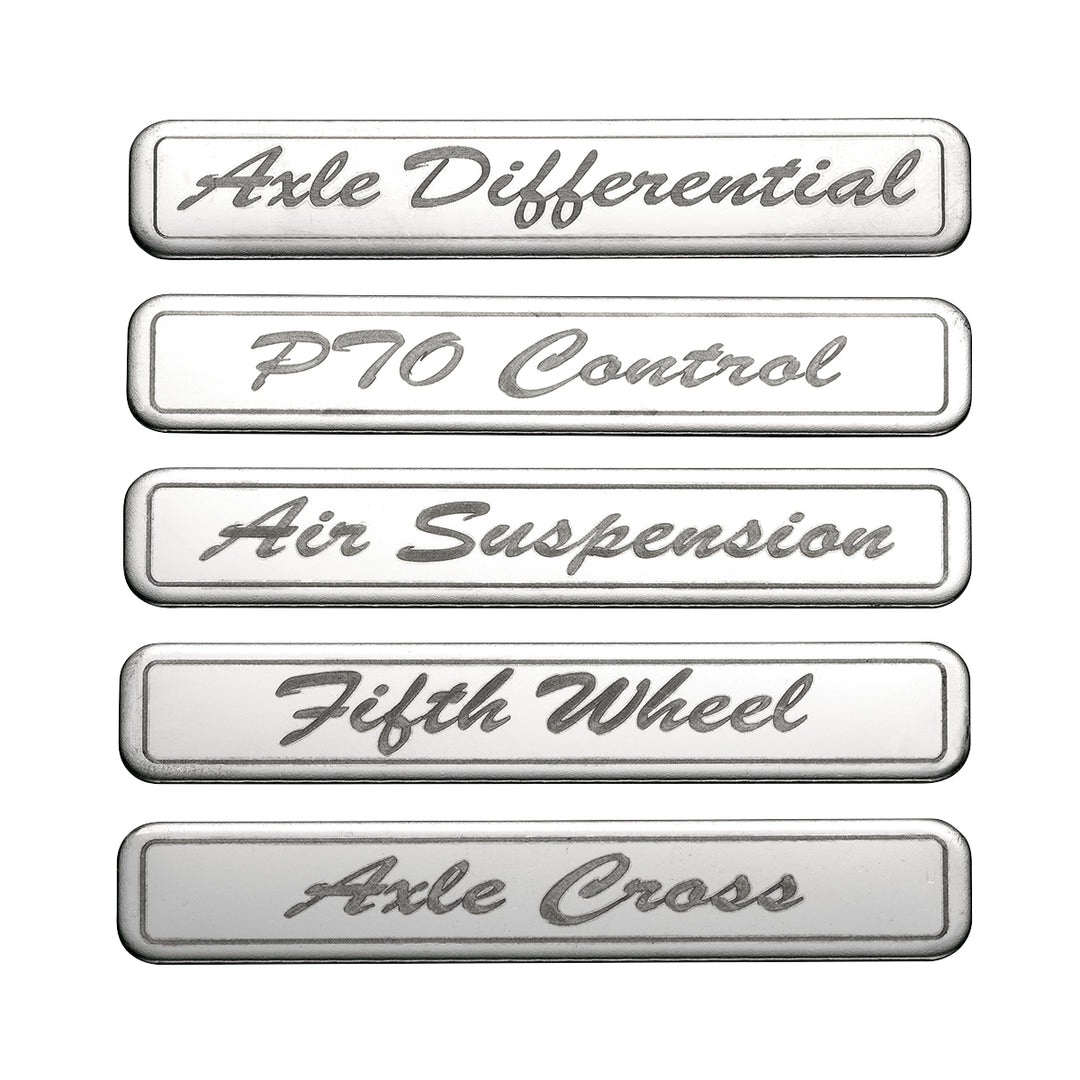 Chrome Rocker Switch Cover For Peterbilt 579 (2012-2019) &amp; 567 (2014-2019) - 2 Switches