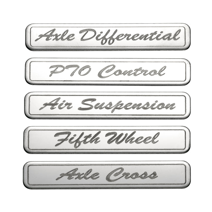 Chrome Rocker Switch Cover For Peterbilt 579 (2012-2019) &amp; 567 (2014-2019) - 2 Switches
